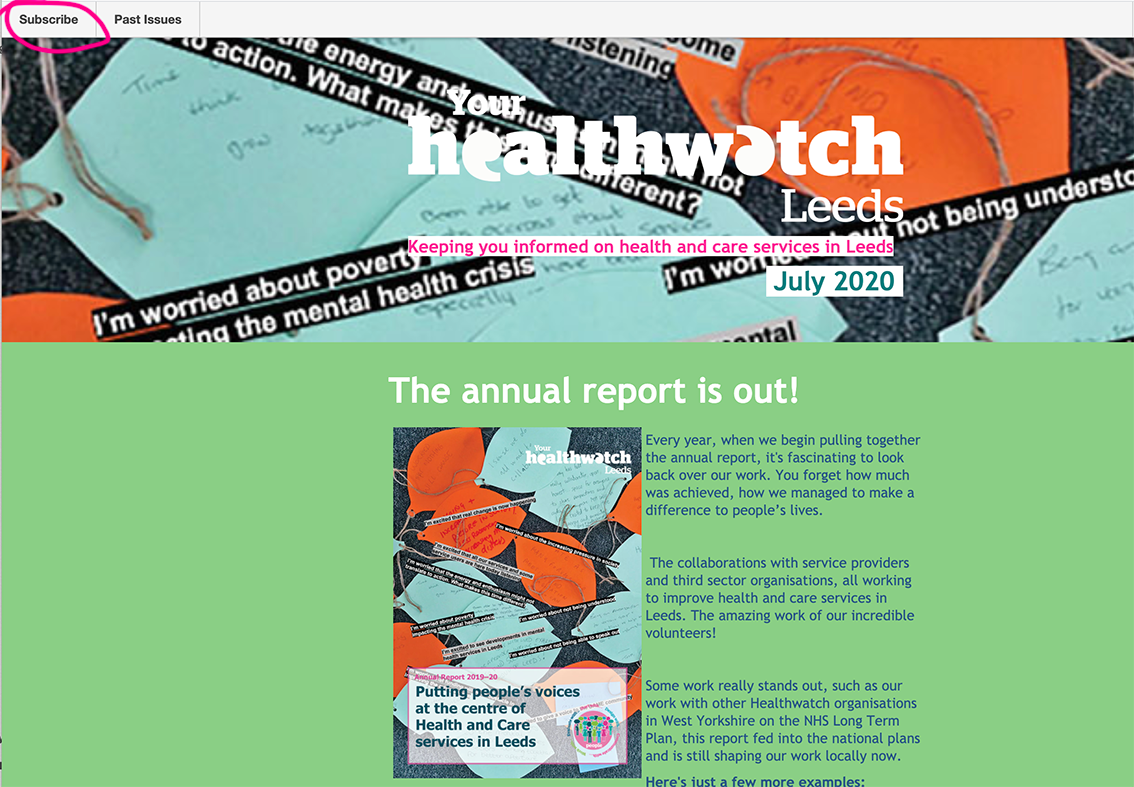 Parveenhwl's tweet photo. Subscribe to @HWLeeds newsletter so you don't miss out on #health and #care news in #Leeds. Find out about: Annual Report, Care Home Report and #WeeklyCheckIns
https://t.co/L9KUs9OkWa https://t.co/9dH3L4xleb