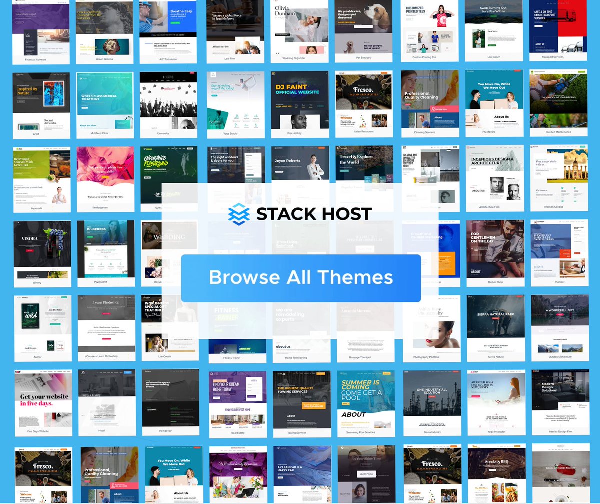 getstackhost's tweet photo. A faster, better WordPress theme (of your choice) included with EVERY hosting plan. FREE of charge. https://t.co/bCWCybqHQd
#getstackhost #stackhost #stackhostwebsitehosting #webdesign #webhosting #websitedesign #websitehosting #seo #locallisting #wordpresshosting #elsegundo https://t.co/SHblciNJWM