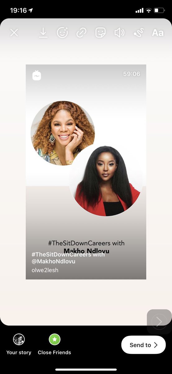 If you missed this #SitdownCareers Seshhh by @Olwe2Lesh with  @makhondlovu 
.
Go check it out! 
Light hearted and down to earth, filled with valuable lessons from Makho’s journey 👌🏾
#ActivatingPurpose
#WaitingWithoutWaiting 
#PersonalGrowth vs #ITGirlPressures
Thank you Ladies🙏🏽