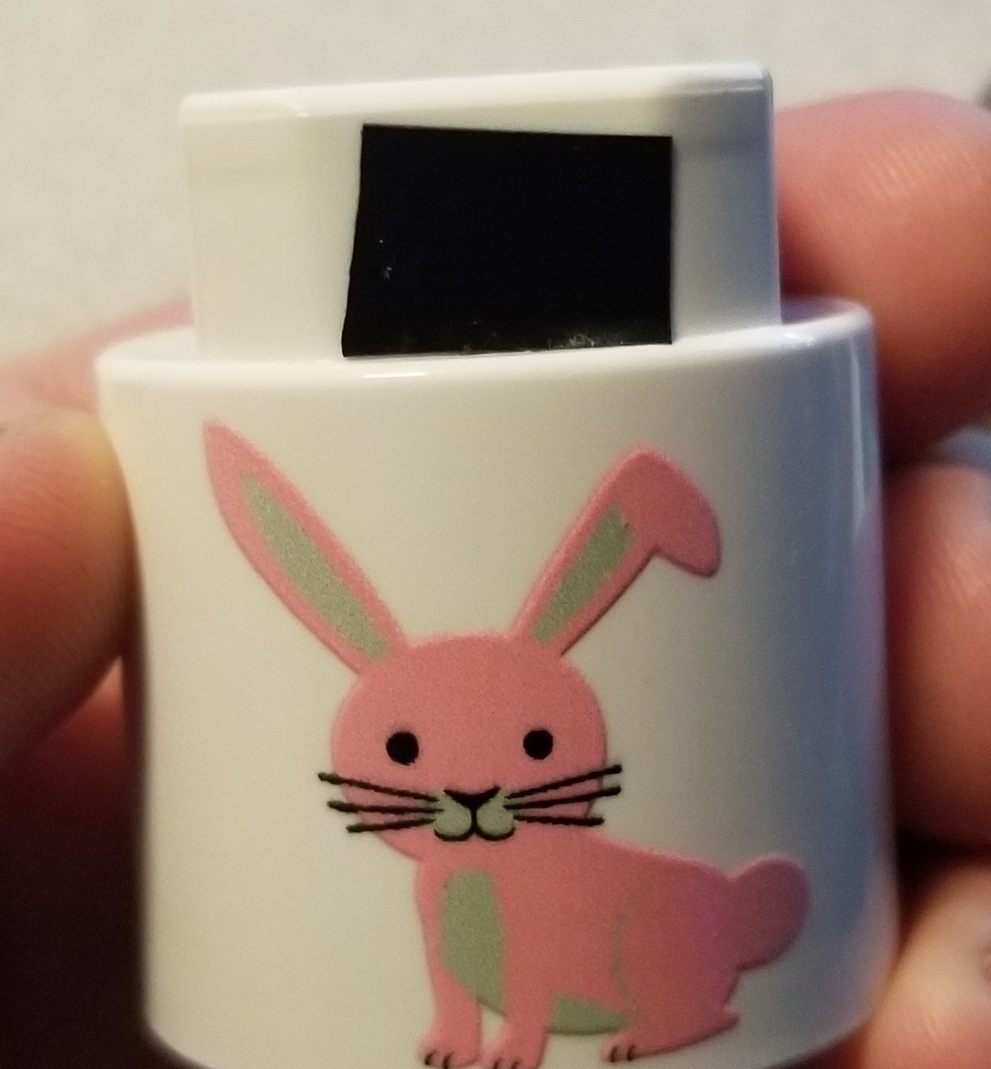 Sometimes being a scientist is just about using electrical tape to confuse a toy for children into thinking a rabbit is a dog.