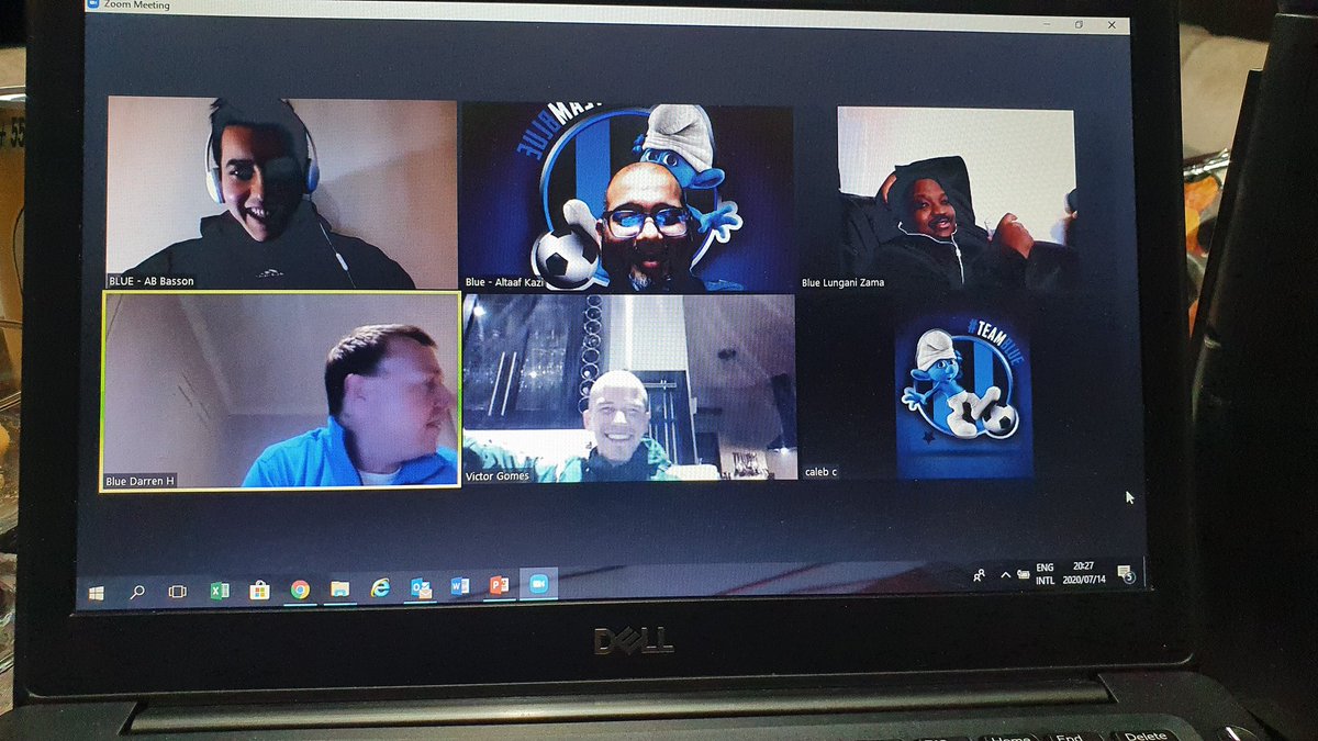AK_MediaMan's tweet photo. A commendable 5th place finish for #TeamBlue as we work our way up the @rayder_media #LockDownSportsQuiz table...had so much fun with #MrRef #VictorGomes in our lineup @TeamBlueZA @whamzam17 @AB__Basson https://t.co/D7h7csVtlu