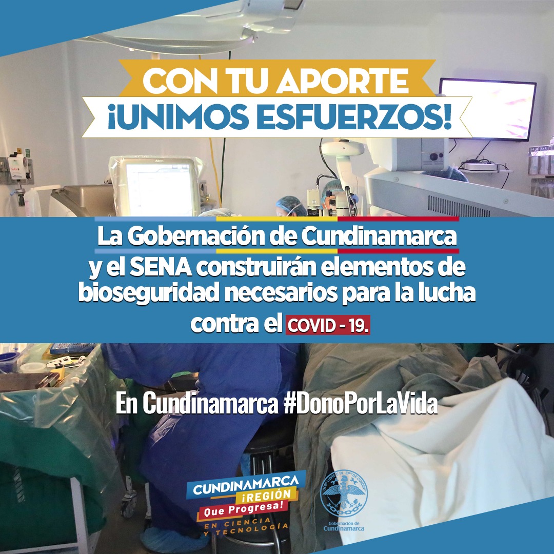 SecCTeICundi's tweet photo. EN CUNDINAMARCA #DonoPorLaVida, la @SecCTeICundi, apoya al  @SENACmarca, en la construcción de equipos biomédicos para el sector de la salud de los hospitales del departamento, para la lucha contra el COVID 19.
Detalles : https://t.co/bSrVUaT6R4
#Cundinamarca
#RegionQueProgresa https://t.co/8ijmoHFwhz