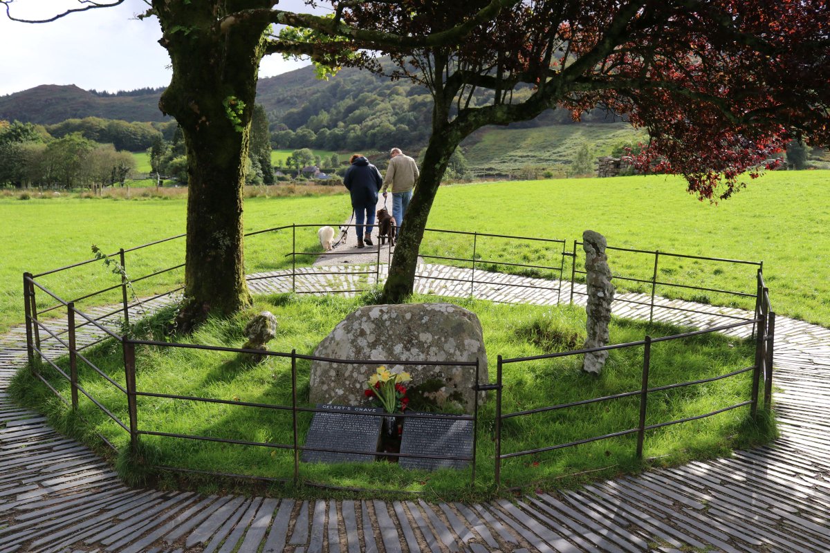 The Gwynedd village of Beddgelert ("Gelert's Grave") is, according to folklore, named after the tragic canine hero in a chapter from the tales of Wales' great lost monarchies.An evocative memorial to the legendary dog adorns the valley floor, visited by thousands every year.