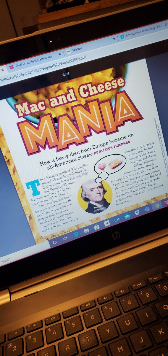 pitn8ive's tweet photo. #YCSDSA2020
Most important lesson of 5th grade Summer Academy? July 14th is National Macoroni and Cheese Day!
....with some non-fiction text features thrown in @YCSD https://t.co/ZjiuOFb2NM