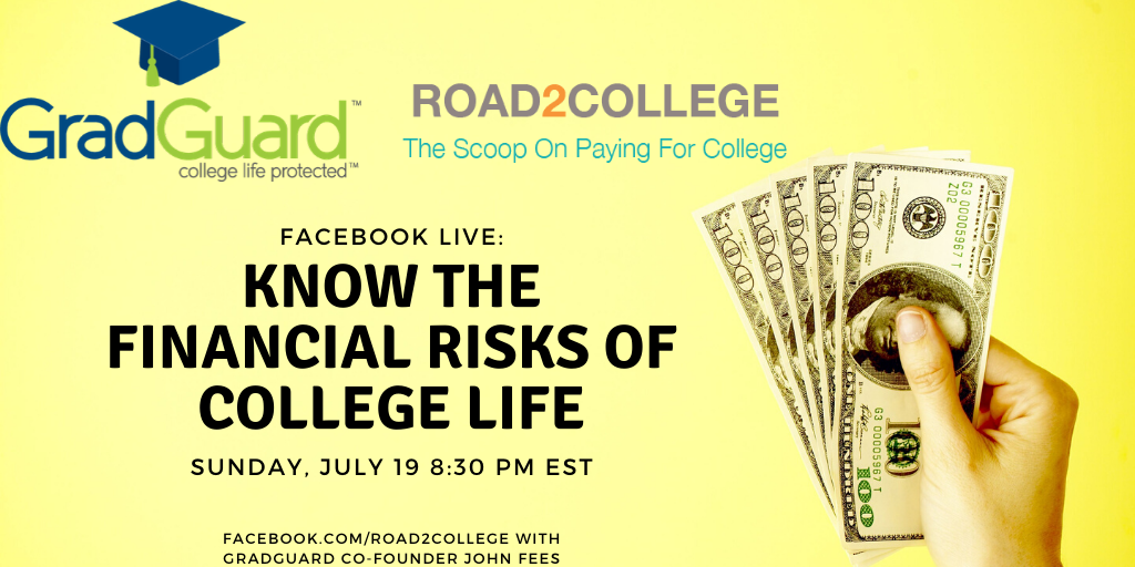 GradGuard's tweet photo. Get all your college insurance questions answered this Sunday night. Join John Fees, the co-founder of GradGuard and @Rd2College for a Facebook Live discussing everything you need to know about tuition, renters, health insurance, and more. #collegelife #insurance https://t.co/W3yyWVjTfL