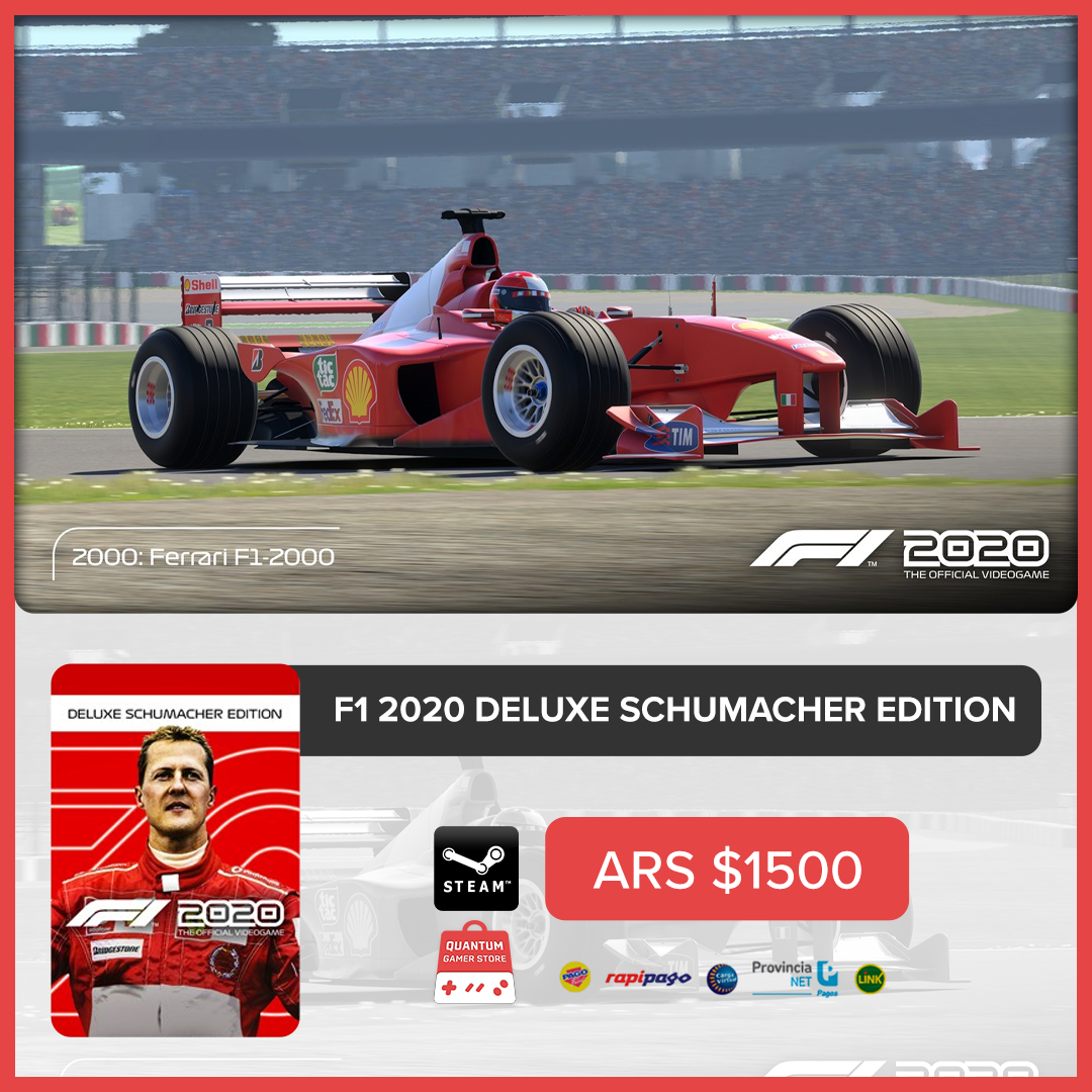 QuantumGamerSto's tweet photo. 🏎 Que arranque la carrera ya mismo!
🏁 F1 2020 Deluxe Schumacher Edition - Precio Final $1500
🛒 Para realizar tu compra envía en mensaje privado.
🔐 Compra protegida por el sistema de Mercado Pago
⏱ Precio disponible hasta las 23:30 del Domingo 19/07/2020

#F12020 #game https://t.co/Fv2o49tZC8
