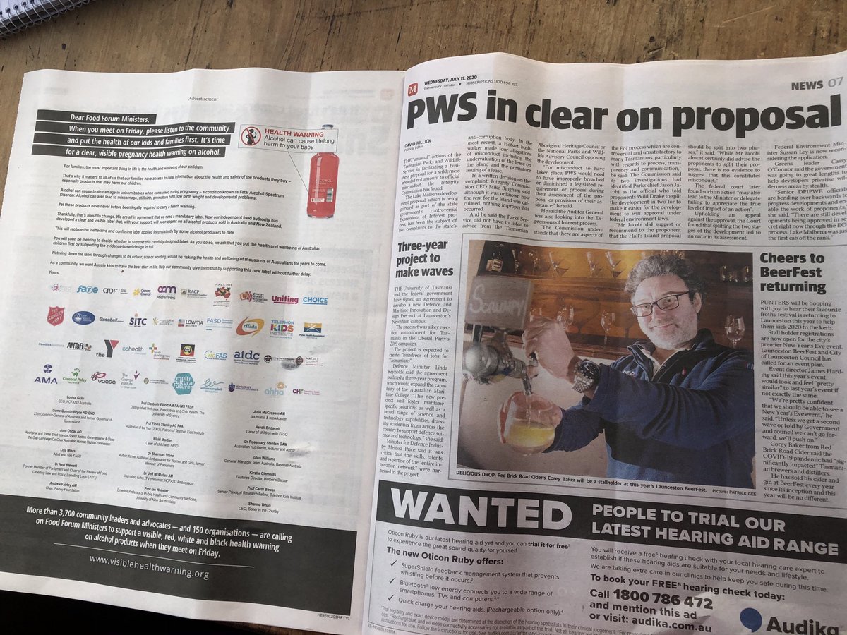 MelissaSweetDr's tweet photo. Placement cc ⁦@FAREAustralia⁩ via ⁦@themercurycomau⁩   #AlcoholRegulation #AlcoholPromotion https://t.co/VUmRjMwbtG