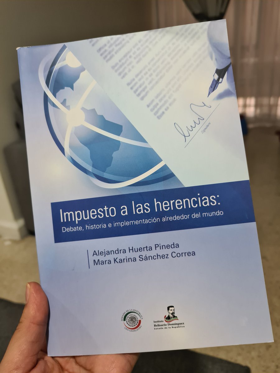 Ahora que Twitterland se está especializando en impuestos a las #herencias, les dejo esta bonita investigación del <a href="/IBDSenado/">Instituto Belisario Domínguez</a> que incluye referencias internacionales sobre el tema. Pásele a leer!

bibliodigitalibd.senado.gob.mx/handle/1234567…