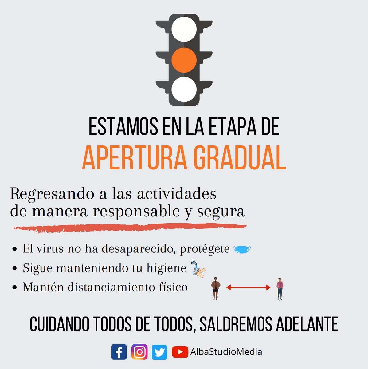 AlbaStudioMedia's tweet photo. #SemaforoNaranja 🟠#COVID19 #pymes  #ventasonline  #AlbaStudio https://t.co/k4G55U797e