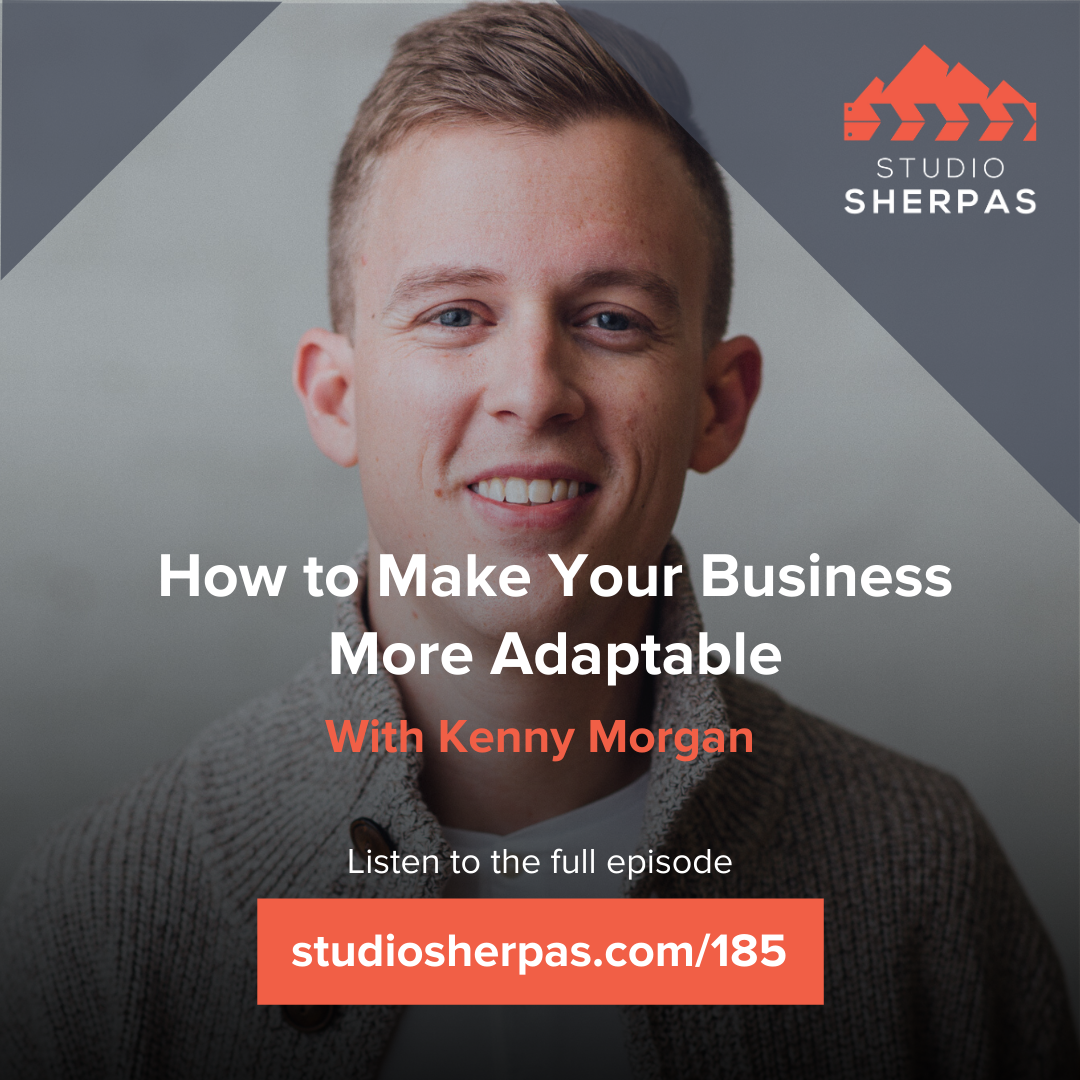 studiosherpas's tweet photo. As people consider niching down their business, Kenny Morgan of @counselcreative talks w/ @RyanKoral about how to make your business more adaptable.
https://t.co/U170788b12
#studiosherpas #podcast #videopodcast #fimmaker #entrepreneur #designedforgood #adaptable #niche #growth https://t.co/8P7Djops8K
