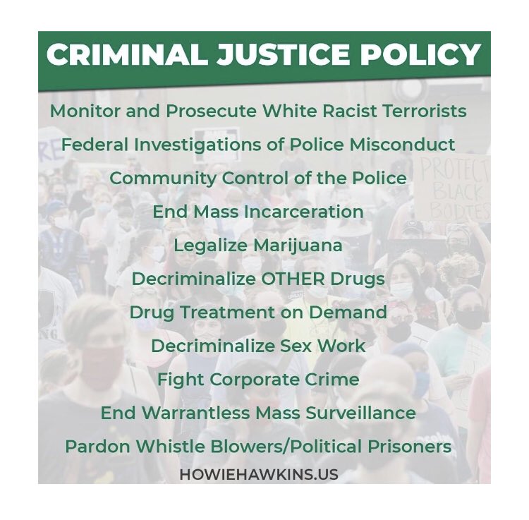 SocialistGreens's tweet photo. @chancetherapper @chancetherapper You are spot on with your concern of the two party system. I invite you to look into my campaign. I am running for VP with @HowieHawkins. And YES we are for reparations. And YES we will be on the ballot in November. https://t.co/8GfGZkoi8k