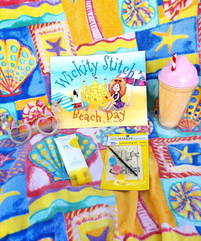 ElleLStone122's tweet photo. Unicorn Sunglasses✔️ Free Craft with any Wickity Stitch book✔️ And Wickity Stitch's Beach Book!✔️✔️✔️⁠

Don't forget, we have our Summer Book Promo-  buy both Wickity Stitch's Beach Day and Birthday Blues books, get 25% off and a free painting craft!
⁠
Promo Code SUMMERREADING https://t.co/qoLQSnbeZT