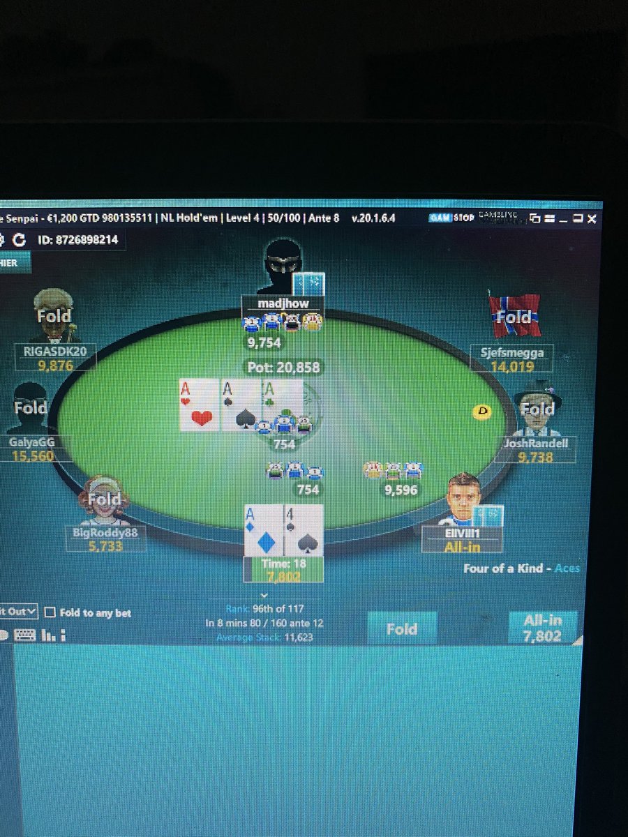 MissDonz1's tweet photo. Nice flop π€© and 2 all ins! π€ @GrosvenorPoker #quads #senpai #grosvenor #pokerladies #floppedit https://t.co/6WEFE5Uscc