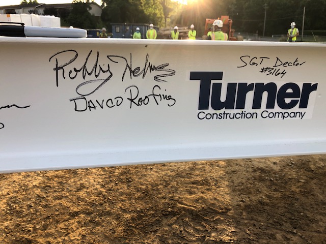 davcoroofing's tweet photo. It was an honor to be a part of the topping out ceremony with Turner Construction at the CMPD Independence Division project this past Friday! 🚧👷‍♂️👮‍♂️ We are looking forward to completing this project! #commercialroofing #charlotteroofing #roofingcontractor https://t.co/gooLOqeG6C