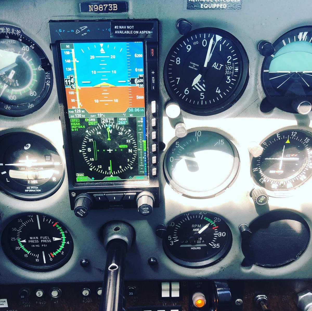 tramelwaddell's tweet photo. KMGY ➡️ KBAK ➡️ KMGY #pilotstuff #pilot #pilotlife #cessna172 #complexC72R #aviation #squawkdirtytome #flying #actualtime #cloudsurfing #pivotcase #aviation #aviationgeek #foreflight https://t.co/bK0K26gUxw