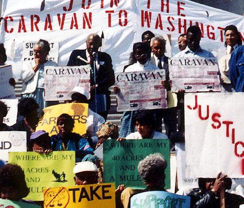 Under the leadership of Ralph Paige, who served as the executive director, FSC/LAF along with other organizations successfully won a class action lawsuit ($1.0+ billion settlement) for thousands of Black farmers against the USDA for discrimination  https://www.blackfarmercase.com/Background.aspx 