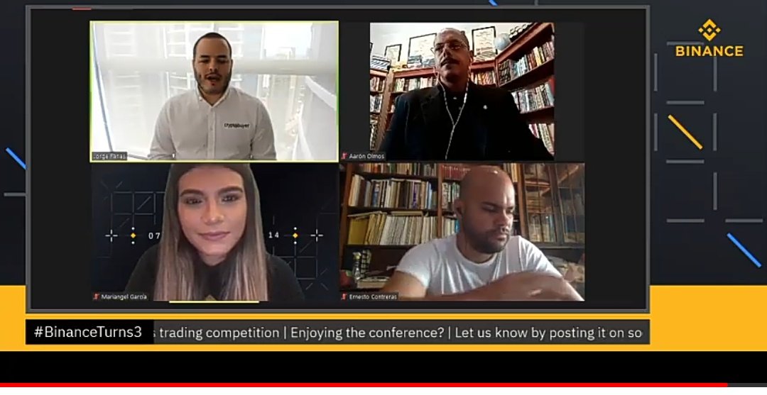 Gracias por vernos!!! Es un placer hablar de cosas buenas para el país 🇻🇪❤️

#BinanceTurns3