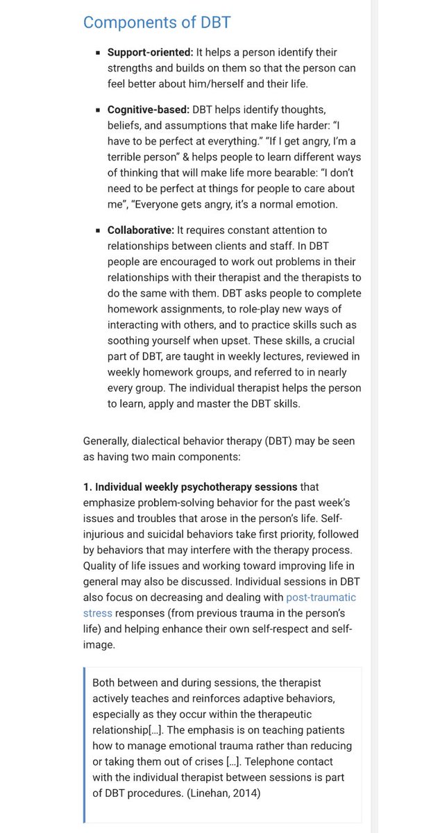 Dialectical Behavioral Therapy has been proven to be one of (if not THE) most effective ways to help treat Borderline Personality Disorder. It was created by Marsha Linehan, a Professor of Psychiatry