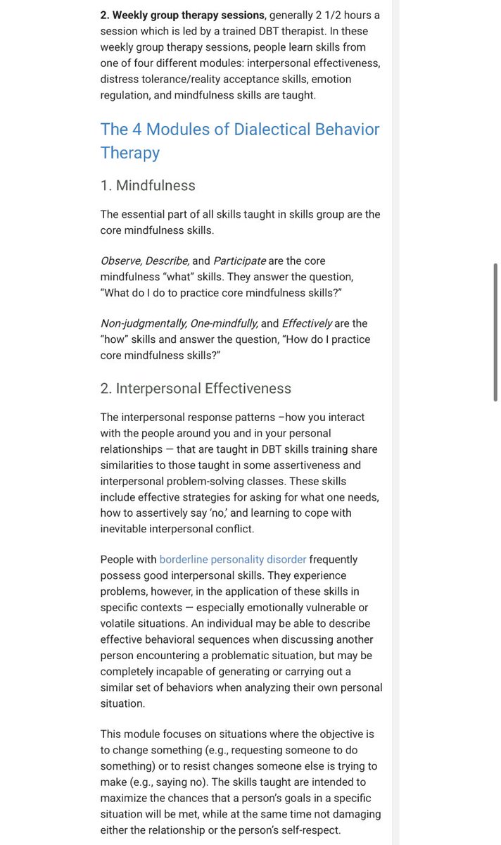 Dialectical Behavioral Therapy has been proven to be one of (if not THE) most effective ways to help treat Borderline Personality Disorder. It was created by Marsha Linehan, a Professor of Psychiatry