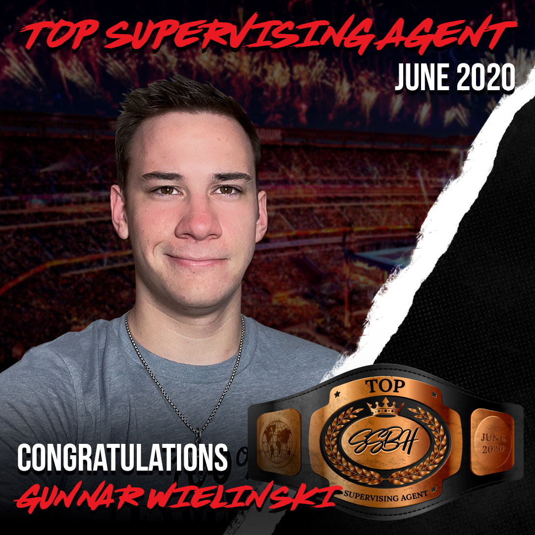 SSBHOrg's tweet photo. Congratulations to Gunnar Wielinski, the SSBH Top Supervising Agent for the month of June! #SSBH #BusinessAthlete #Leadership #Development #TopSA #Congratulations #Mind #Body #Spirit #MBS #Careers https://t.co/QxmPJT2rw1