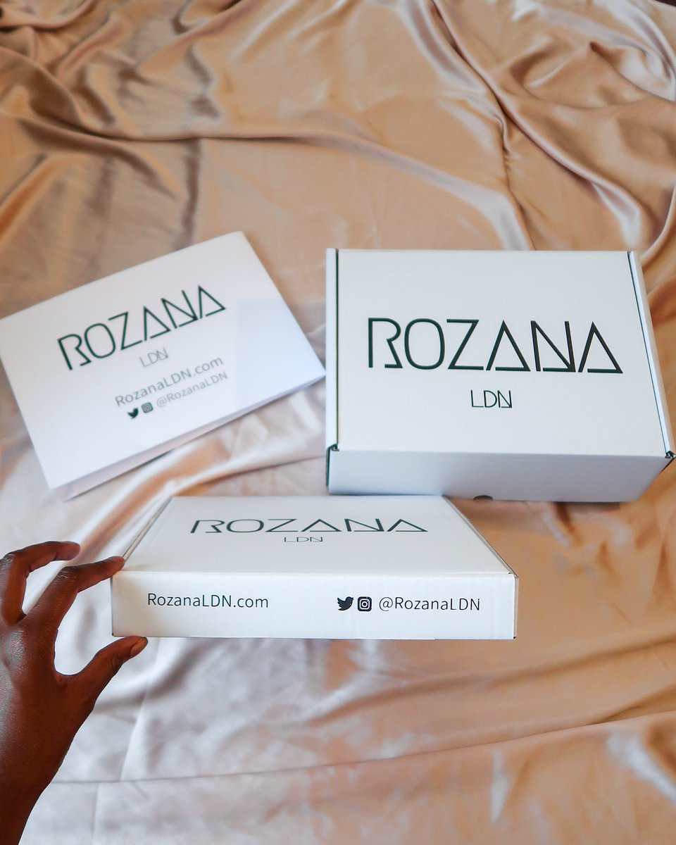 rozanaldn's tweet photo. Our recyclable branded packaging now comes in 3 sizes, perfect for all orders!
Whether you’re quickly picking up one piece or grabbing the whole collection, you’ll get the #RozanaLDN experience 🥰 https://t.co/CBdlmwIS0Y