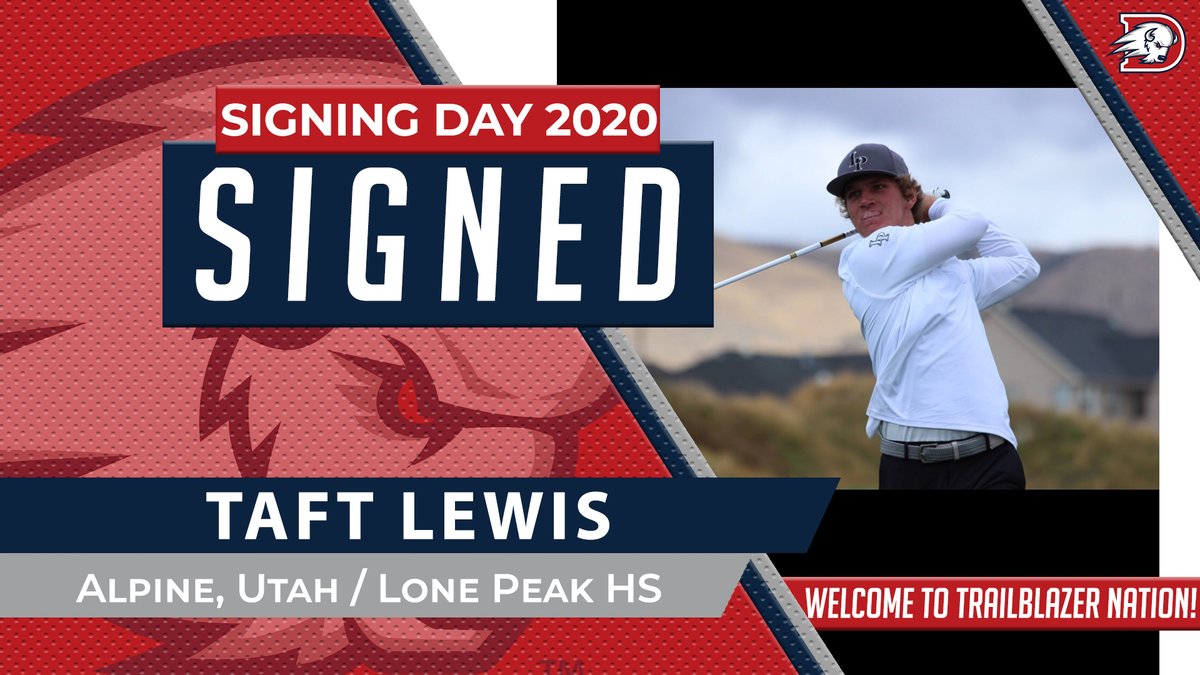 UtahTech_Sports's tweet photo. MGOLF: Welcome Taft Lewis to the Dixie State Trailblazers Family! #DixieBlazers #WACgolf #FirstDISigningClass https://t.co/a10cG30XAX
