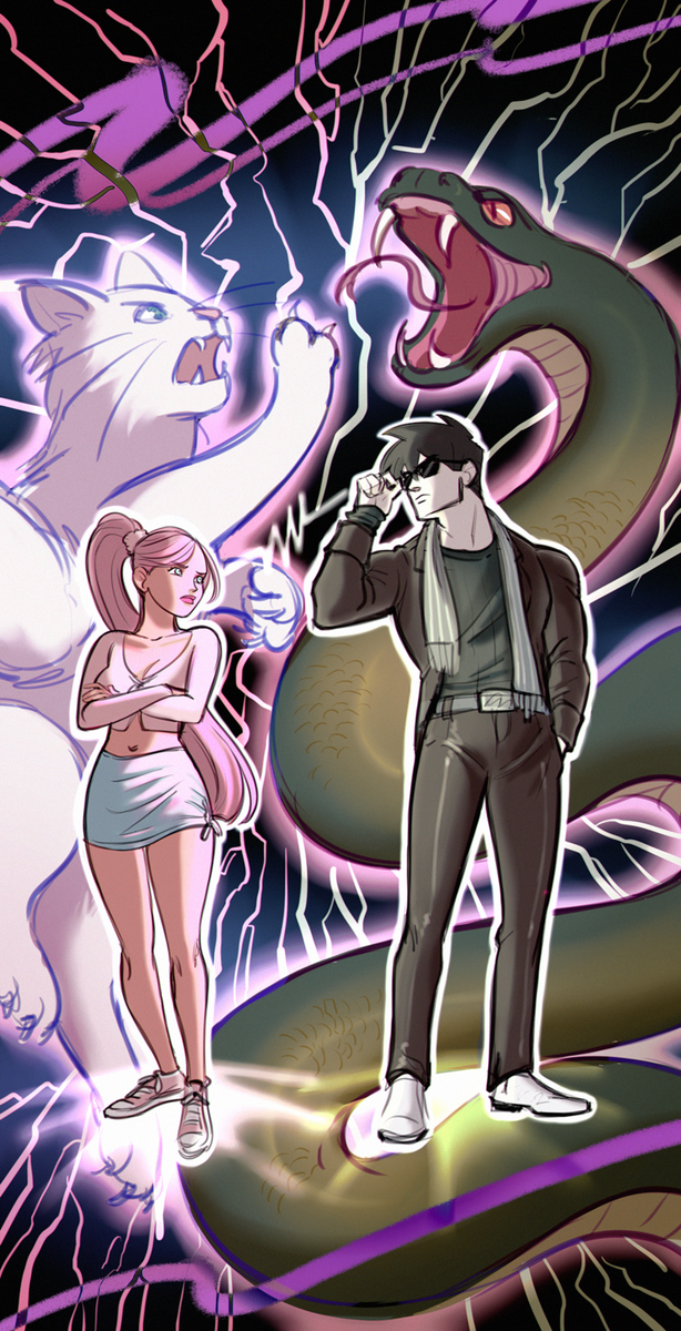 javi_khoso's tweet photo. Hi #PortfolioDay I'm Javi and I make illustrations and comics (&amp; need a new pinned tweet)

♡ Insta ♡ https://t.co/x2YYwUBKoP
♡ Art Station ♡ https://t.co/t7Wqntsihc
♡ Print Store ♡ https://t.co/YleGICo4Og
♡ Webtoon ♡ (ON HIATUS) https://t.co/46VGKoqo1N https://t.co/AFMmjumPrJ