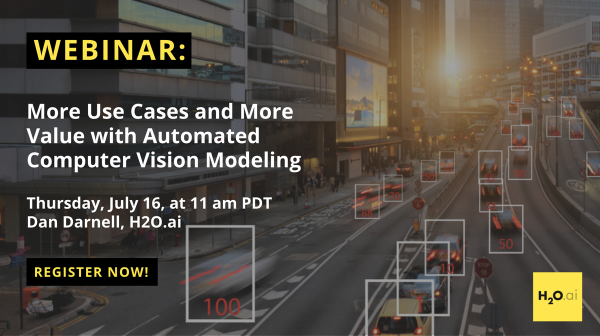 h2oai's tweet photo. Join us on Thursday, July 16th, to hear @dkdarnell provide an overview of the #visual #AI features in H2O #DriverlessAI 1.9. Register today: https://t.co/CXLm2y3JMN #ImageRecognition #ComputerVision #Visualization #ML #DataScience #EnterpriseAI https://t.co/DHB2H2LpuM