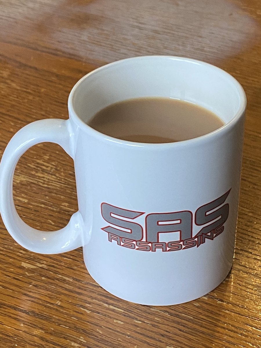 SAS_Assassins's tweet photo. First batch been delivered! Tea definitely tastes better in a @SAS_Assassins mug. 😉 thanks to @GamersApparel for sorting us out! 😉 watch this space for more merch coming soon. 💪🏻 https://t.co/eRxxe2ZiOl