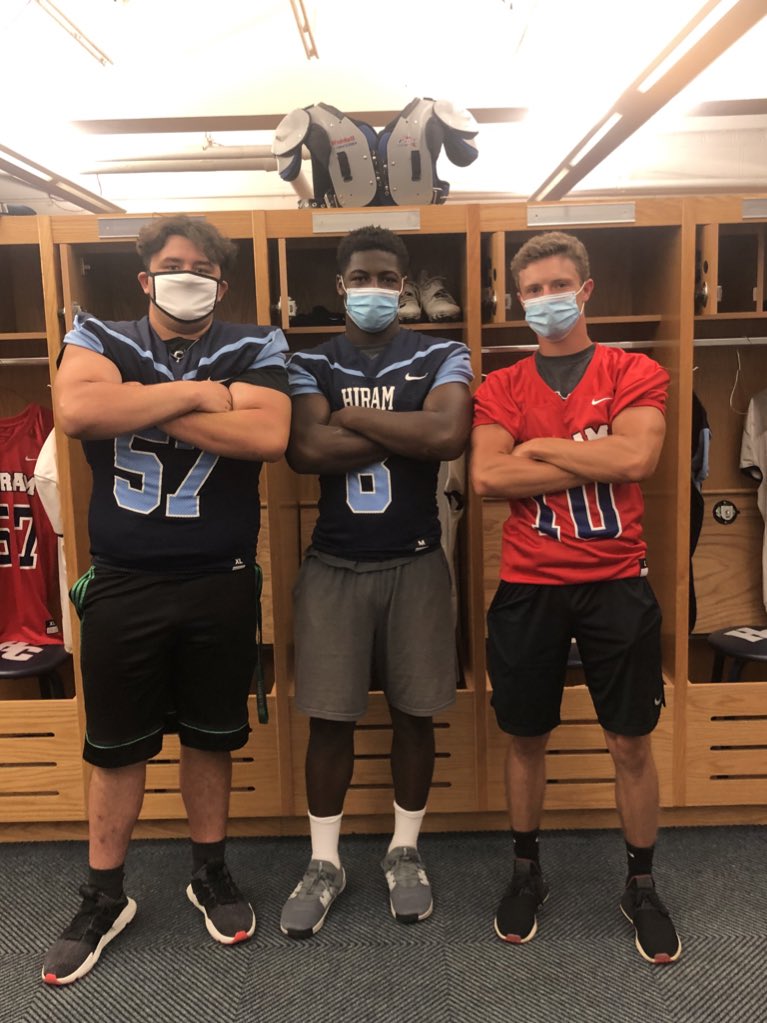 Had a great visit today at Hiram Thanks <a href="/Coach_Menard55/">Jake Menard</a> for the opportunity to see the campus during the pandemic