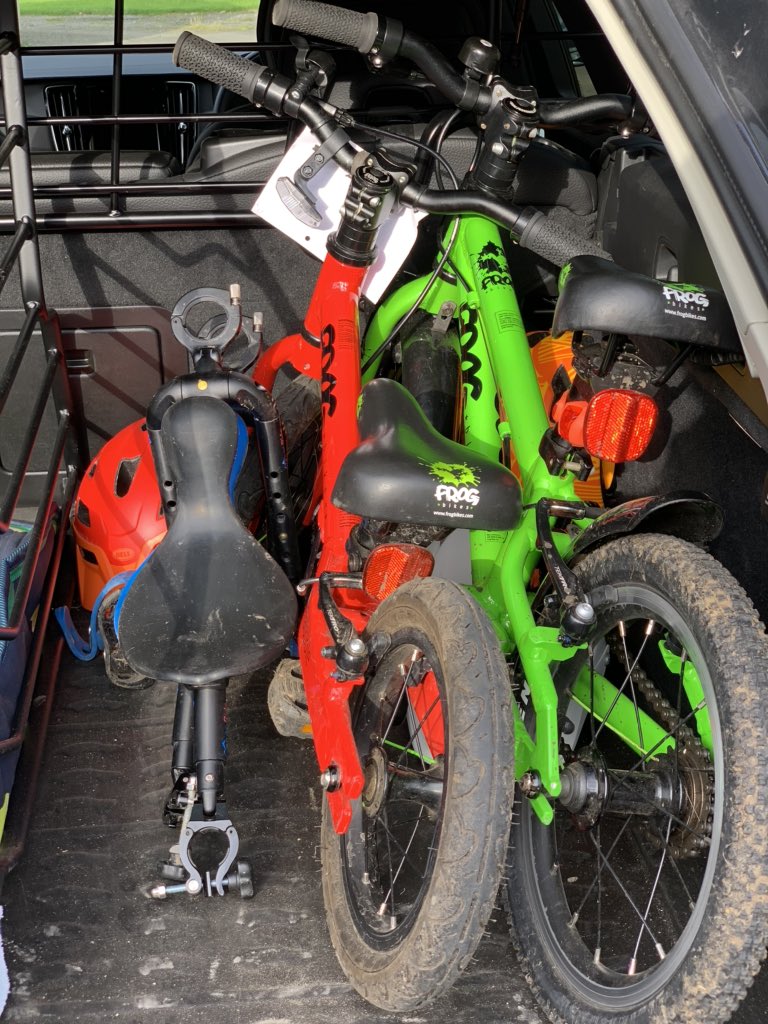 NACPritchard's tweet photo. Packing the #car ready for tomorrowβs adventures with the boys; @frogbikes packed? #check @macridemore packed? #check!! Canβt wait!! #frogtadpole #frog40 #macride @Specialized_UK #specialized @specialized_uk @VolvoCarUK #volvo #V90CC #v90crosscountry https://t.co/uDFdADAf2v