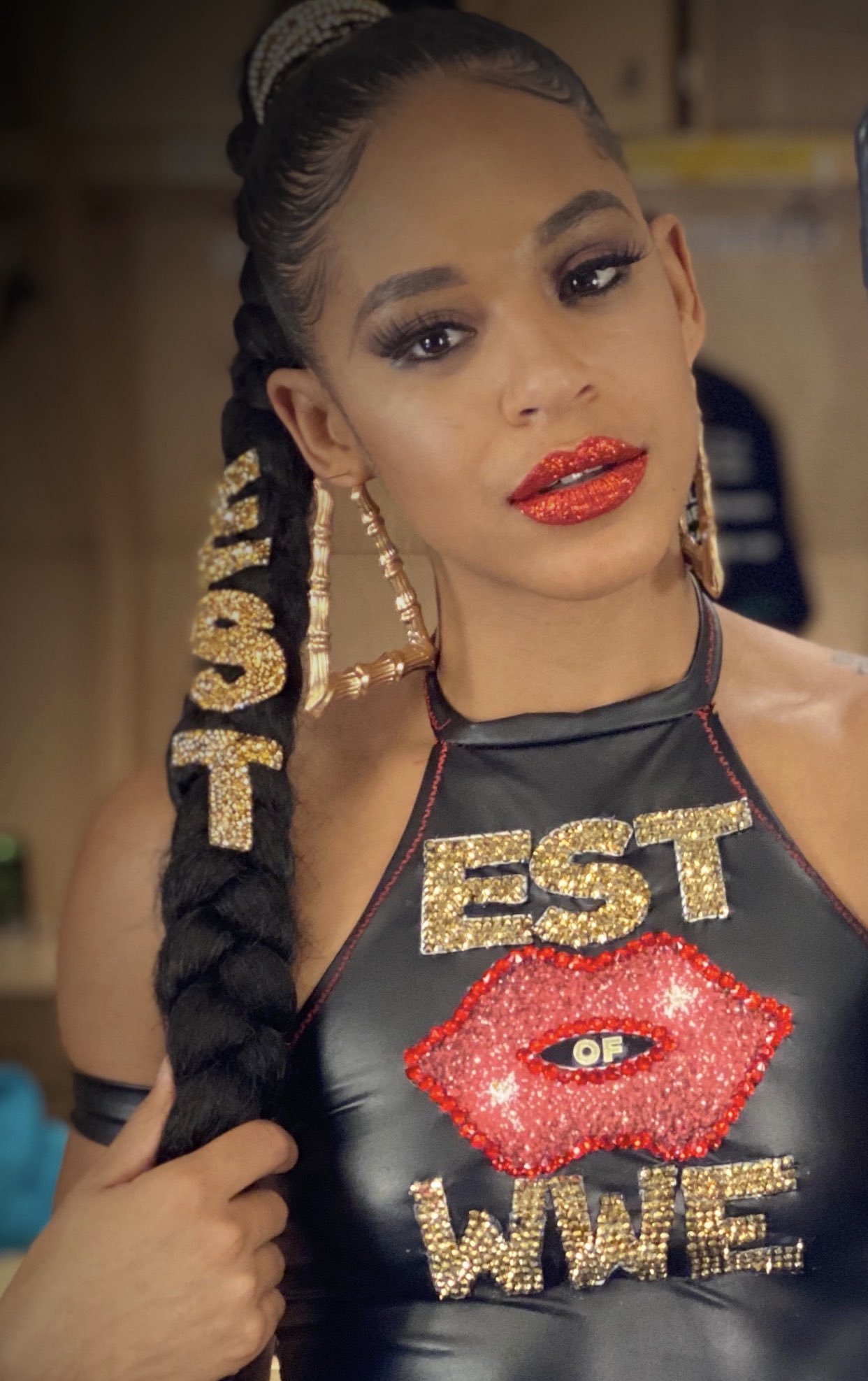 Let's just appreciate the beauty of Bianca Belair Lipstick Alley