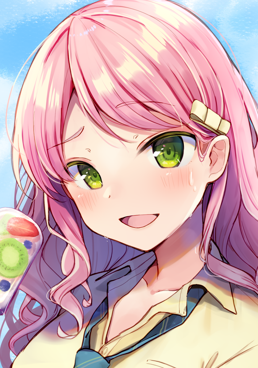 「「暑くて嫌になっちゃうね」 」|ももいろね＠LINEスタンプ&書籍販売中のイラスト