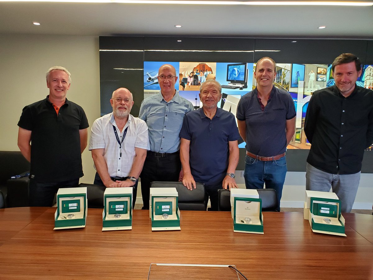 Rolex extravaganza 5 of my loyal staff presented a Rolex  watch to celebrate 25 years service.