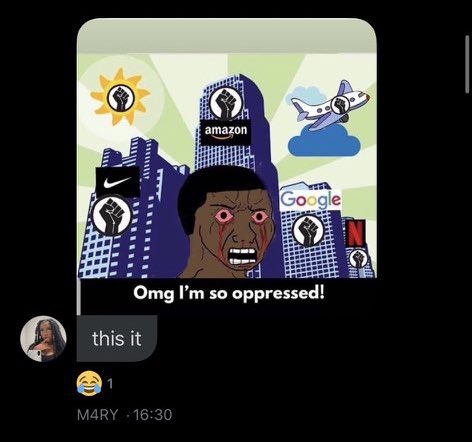 chikfila666's tweet photo. she was saying all this in chats amidst the protests and everything goin on too 😂😂😂 https://t.co/93xURBGKwn