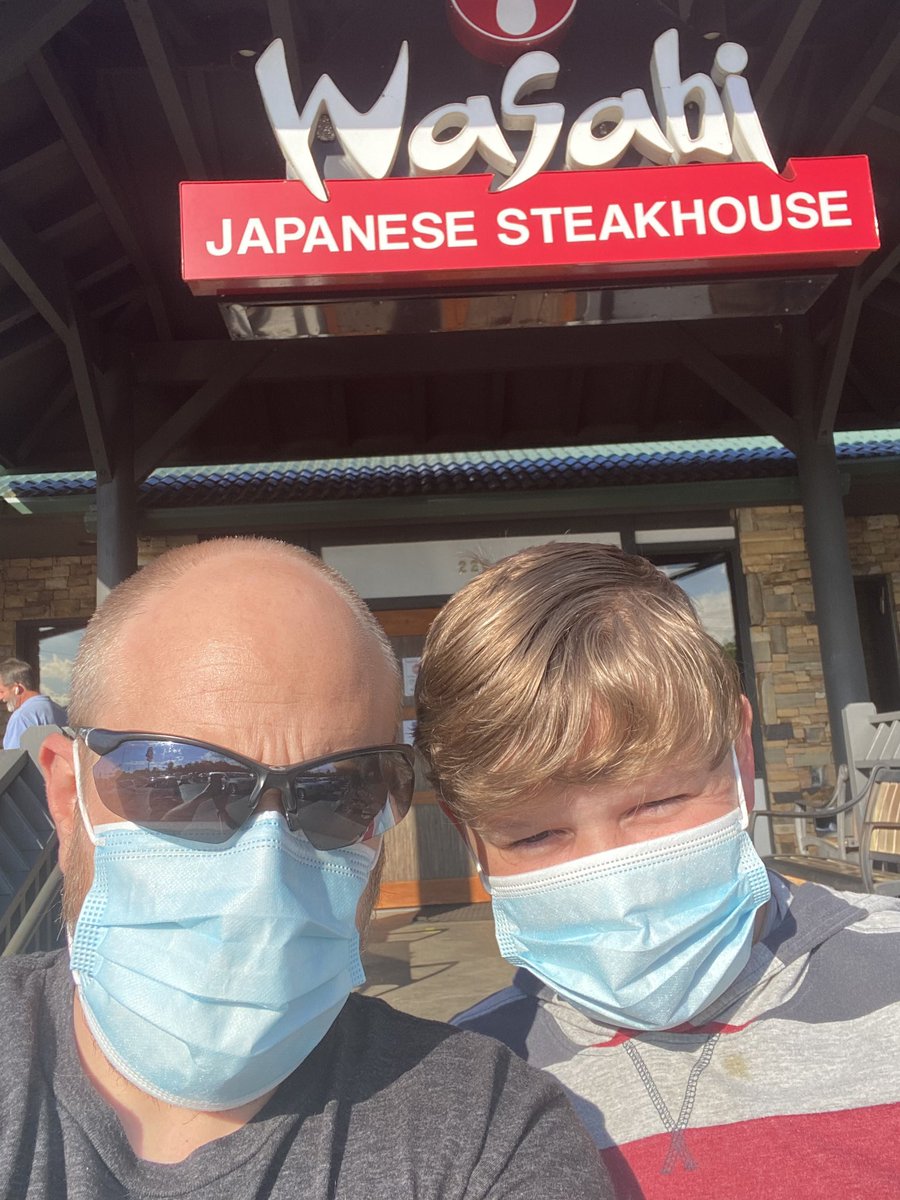 RyanGWyatt's tweet photo. Father/son time last night with Davin 🙌🏼 Thanks to the family that had some extra disposable face masks so we were allowed to enter the restaurant. Have to get in the habit of not forgetting them at home 🙄 Need a box for each car #lovemyboys #fathersontime https://t.co/AfpjQifROI