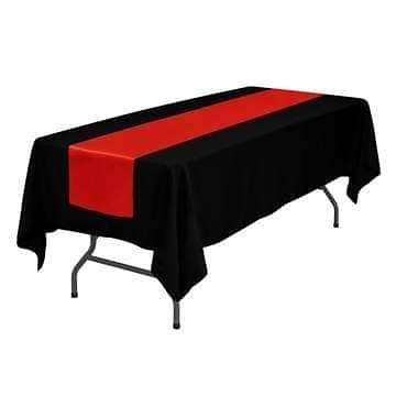 LovwyU's tweet photo. LOVWY Black Polyester Tablecloth + Red Table Runner
#white #stylish #satin #table #runner #available #differentcolour #decoration #wedding #resturant #party #tablerunner #satintable #perfecttable #usa #usaonline https://t.co/x1S9yWtTma