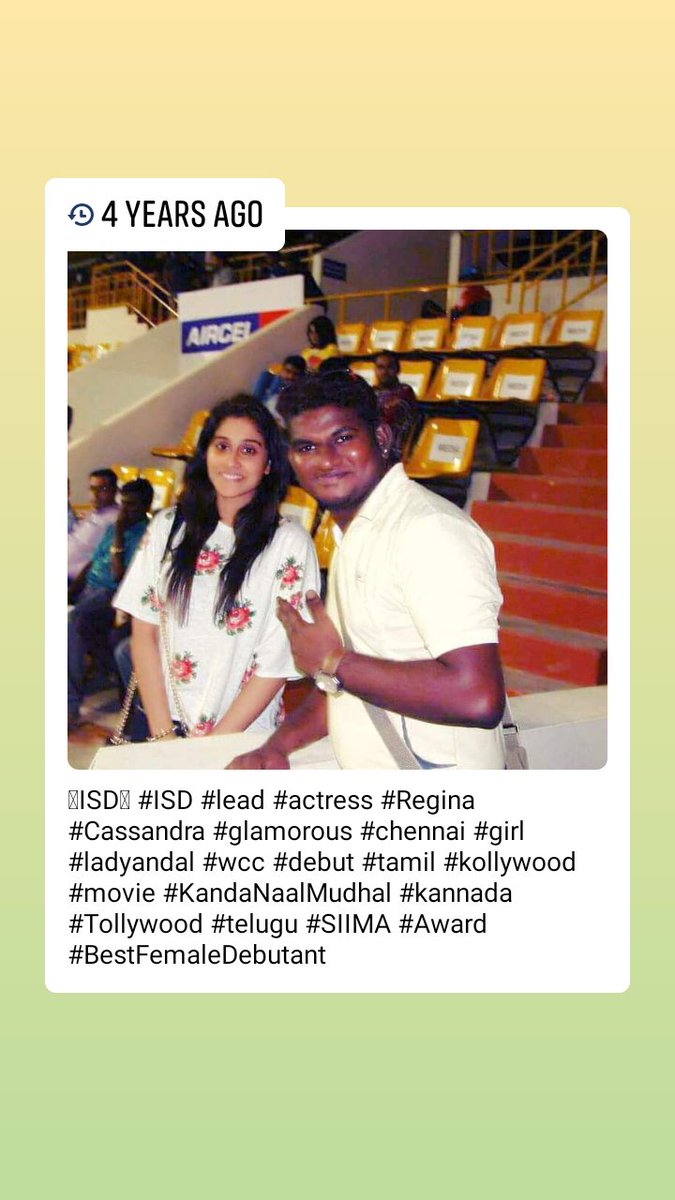 #ISD #ThrowBack 🔱ISD🔱 #lead #actress #Regina #Cassandra #glamorous #chennai #girl #ladyandal #wcc #debut #tamil #kollywood #movie #KandaNaalMudhal #kannada #Tollywood #telugu #SIIMA #Award #BestFemaleDebutant
