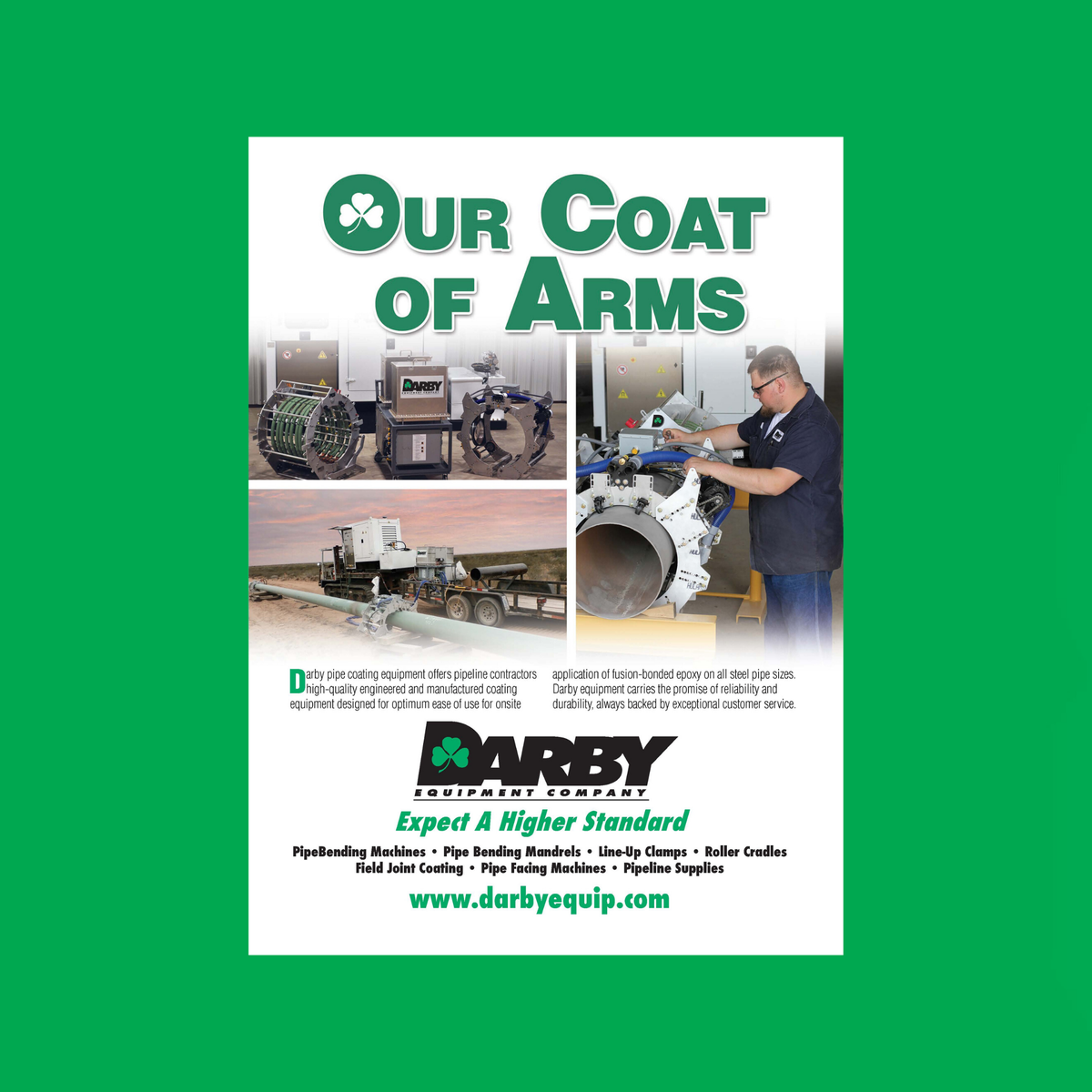 darbyequipment's tweet photo. Let us help you with your next coating job.  Capabilities of 6" to 42" pipe.
#darbyequipment #expectahigherstandard #pipelinecoating https://t.co/cQcaHXk1y5