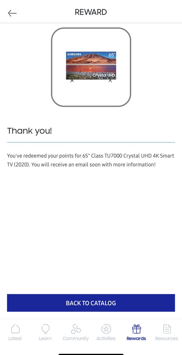 I’m so happy!!! I finally got to redeem this awesome price from @SamsungMobile elite app and it was completely free!! Thank you @TMobile and @SamsungMobileUS for allowing me this opportunity!! #freeTv @Carms_____ @rdmgperez