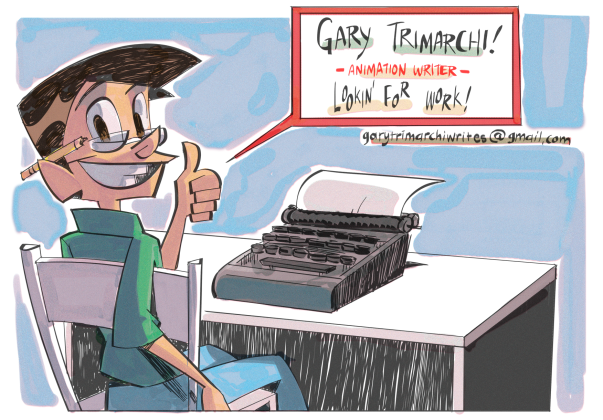 mutantastronaut's tweet photo. My name is Gary Trimarchi and I wanna write for YOUR cartoon!
Website now up! Email me for the password to my samples!
💻 https://t.co/SB4oa8xdxO
✉️ garytrimarchiwrites@gmail.com
📺https://t.co/h6Xy74pJxW
#PortfolioDay #writingforanimation #screenwriting https://t.co/oAnVcEzTwt