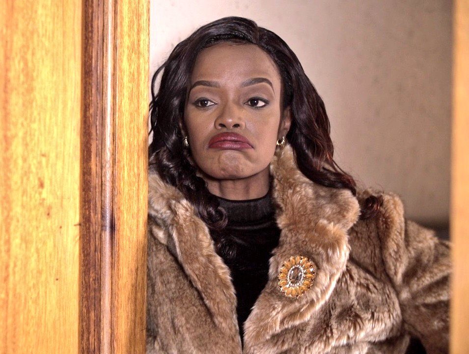 joy_zelda's tweet photo. RT if you agree she annoying #TheQueenMzansi #TheQueenMzanzi https://t.co/asQUF2Ms85