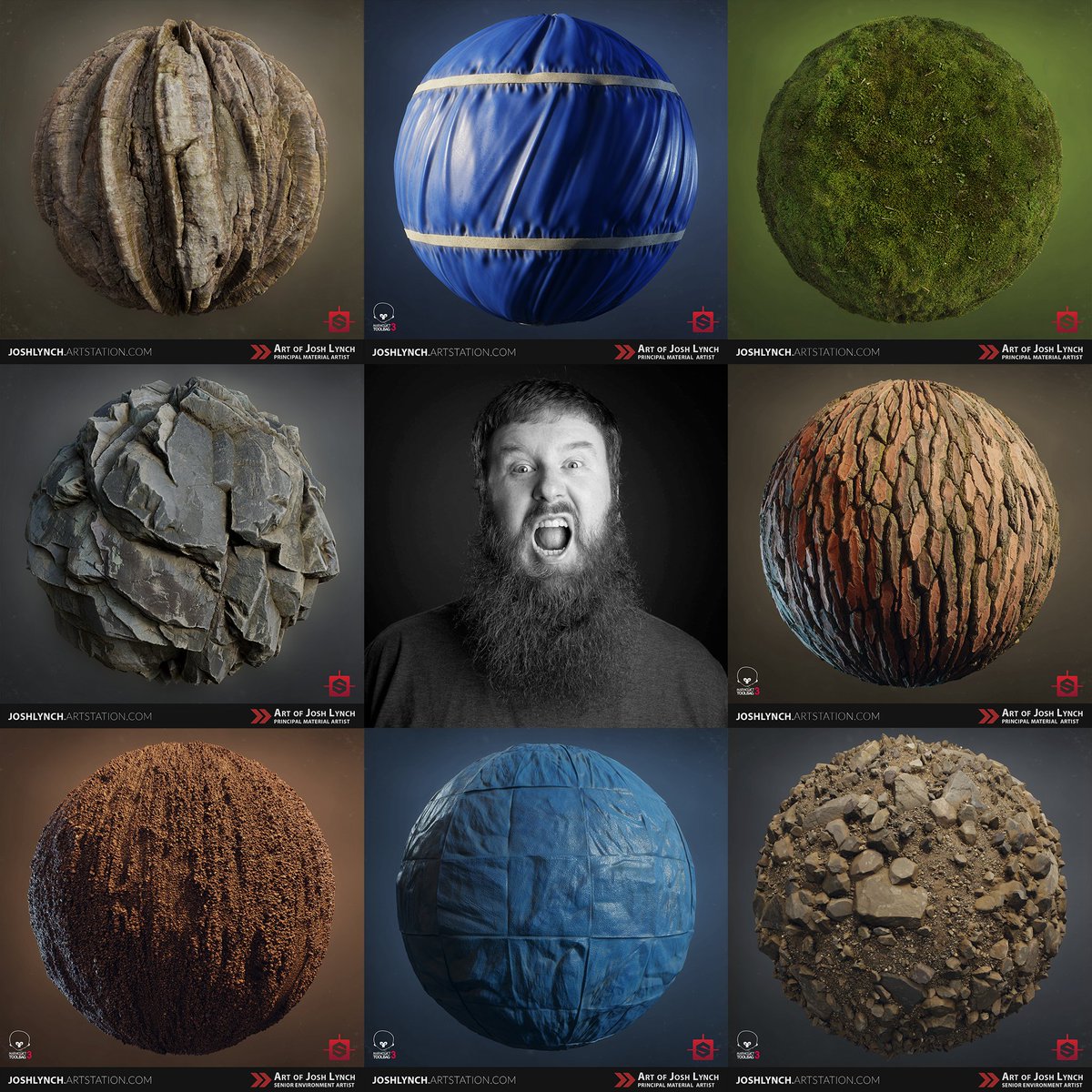 bigred3d's tweet photo. ⚡️Happy #PortfolioDay!⚡️

🤓I'm Josh Lynch and I am a Principal Material Artist @prblyMONSTERS.

👉Founder of @ment_coalition and Art of Josh Lynch (https://t.co/JO309uly4G).

👇Share your work below and I will RT it out! 

#gameart #gamedev https://t.co/ktOuu5lwfO