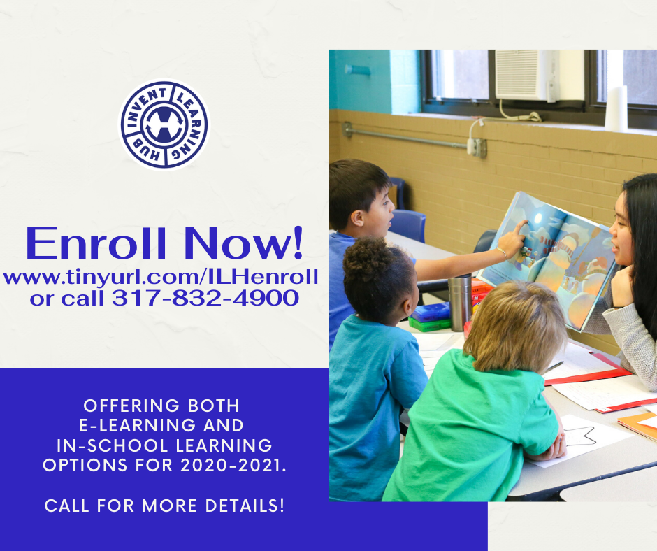 inventlearning's tweet image. Secure your seat now! Offering both e-learning and in-school learning experiences this year. Start the process at tinyurl.com/ILHenroll or by calling 317-832-4900. #ILH