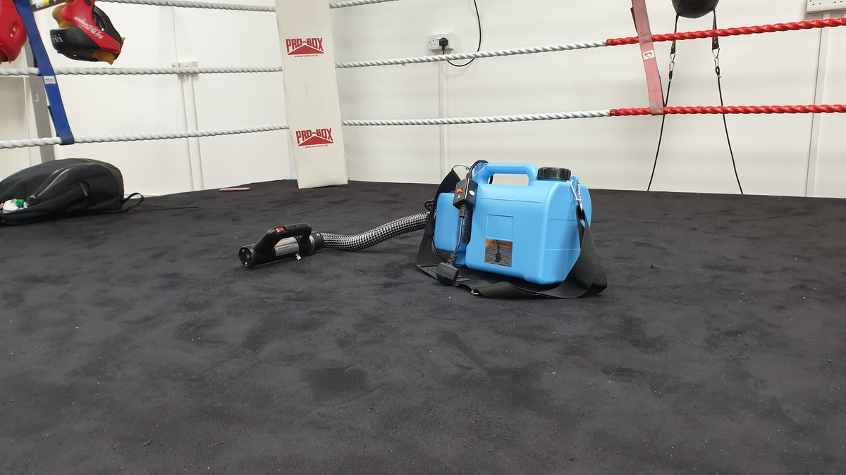 We are absolutely delighted to have our own disinfectant fogging machine which will be an integral part of our rigorous cleaning regime... Massive thanks to <a href="/Function28/">Function28</a>  who purchased and donated the fogger to the boxing club. 🥊🥊👏👏👏👏♥️♥️ #covid19clean