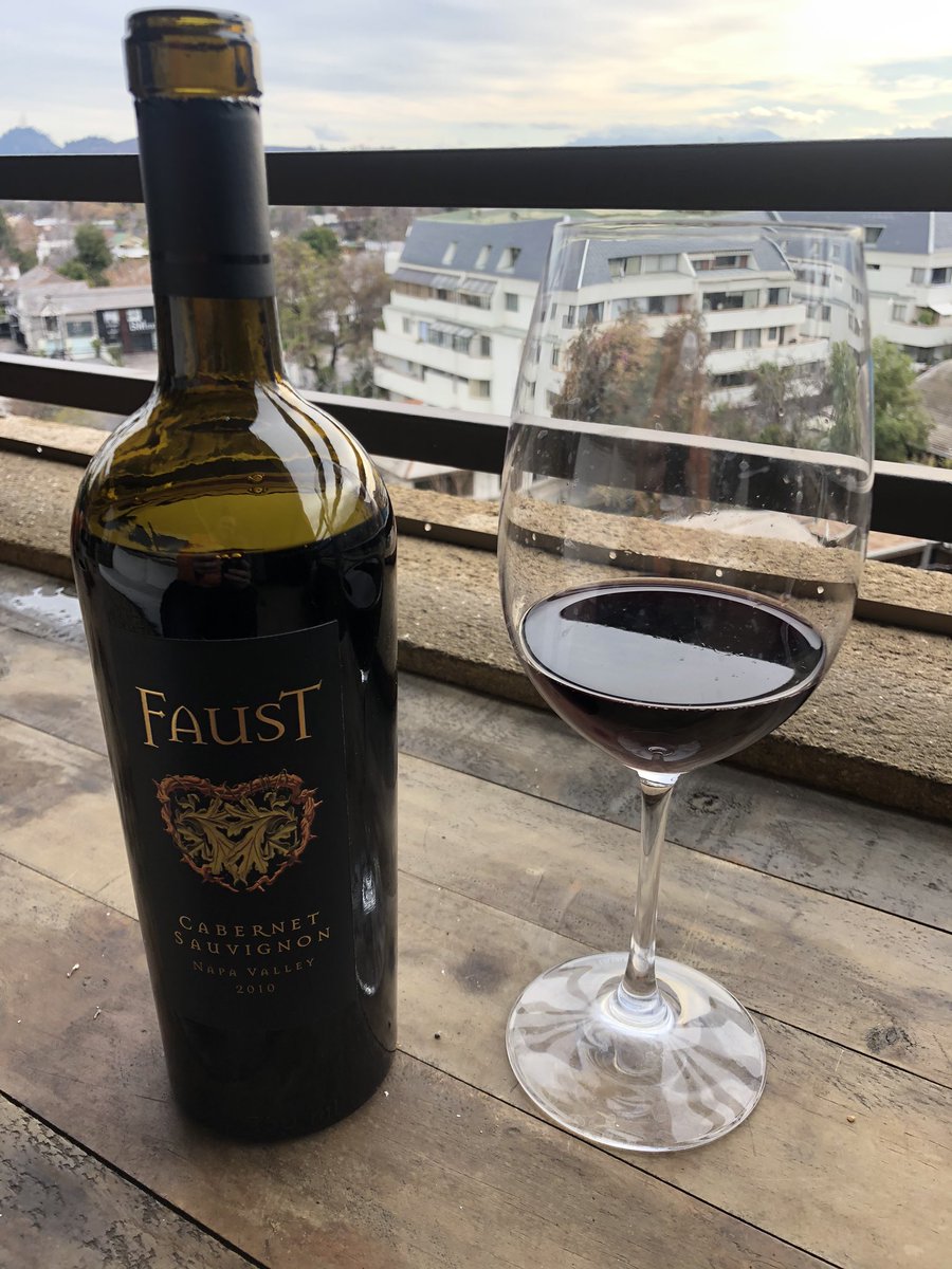 1morewine's tweet photo. Perfect example of California Cab. #Faust 2010. The wine is at its evolution peak, perfectly balanced tannins, acidity,fruit and beautiful tertiary aromas of cigar box and leather.Quite long too with a very pleasant full body and no disturbing alcohol or wood presence.Delightful https://t.co/i8LEKoQSSy