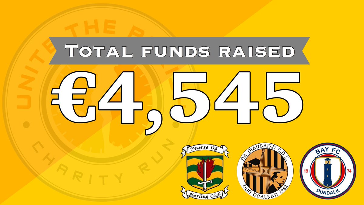 FINAL TOTAL | A massive thank you to everyone who took the time to donate,it really is overwhelming how generous the people of Dundalk were towards the Maria Goretti foundation👏🏻👏🏻

@DundalkDemocrat @B_Garts @Paulmcgrath5 @TommyBowe @mattholland8 @DundalkFC