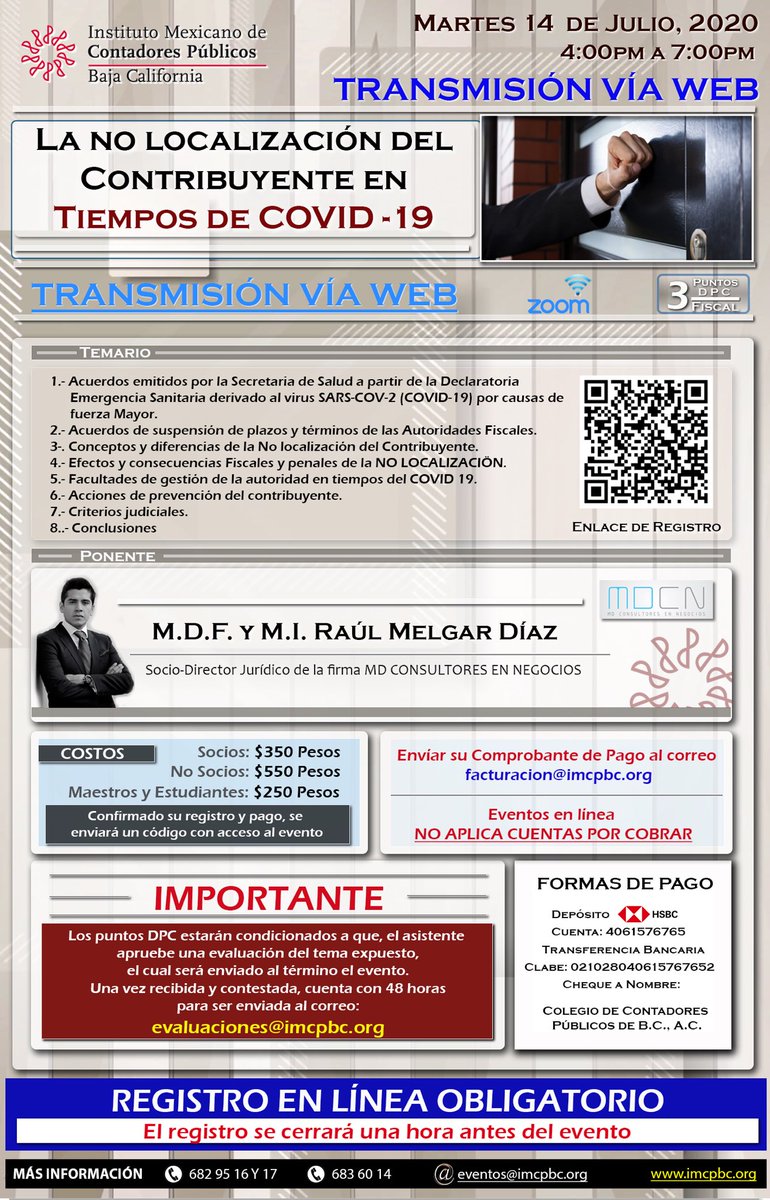 RaulM_D's tweet photo. Nos vemos hoy en el IMCP BC  #abogadoTributario #abogadoEmpresarial https://t.co/U1Uc91eoVe