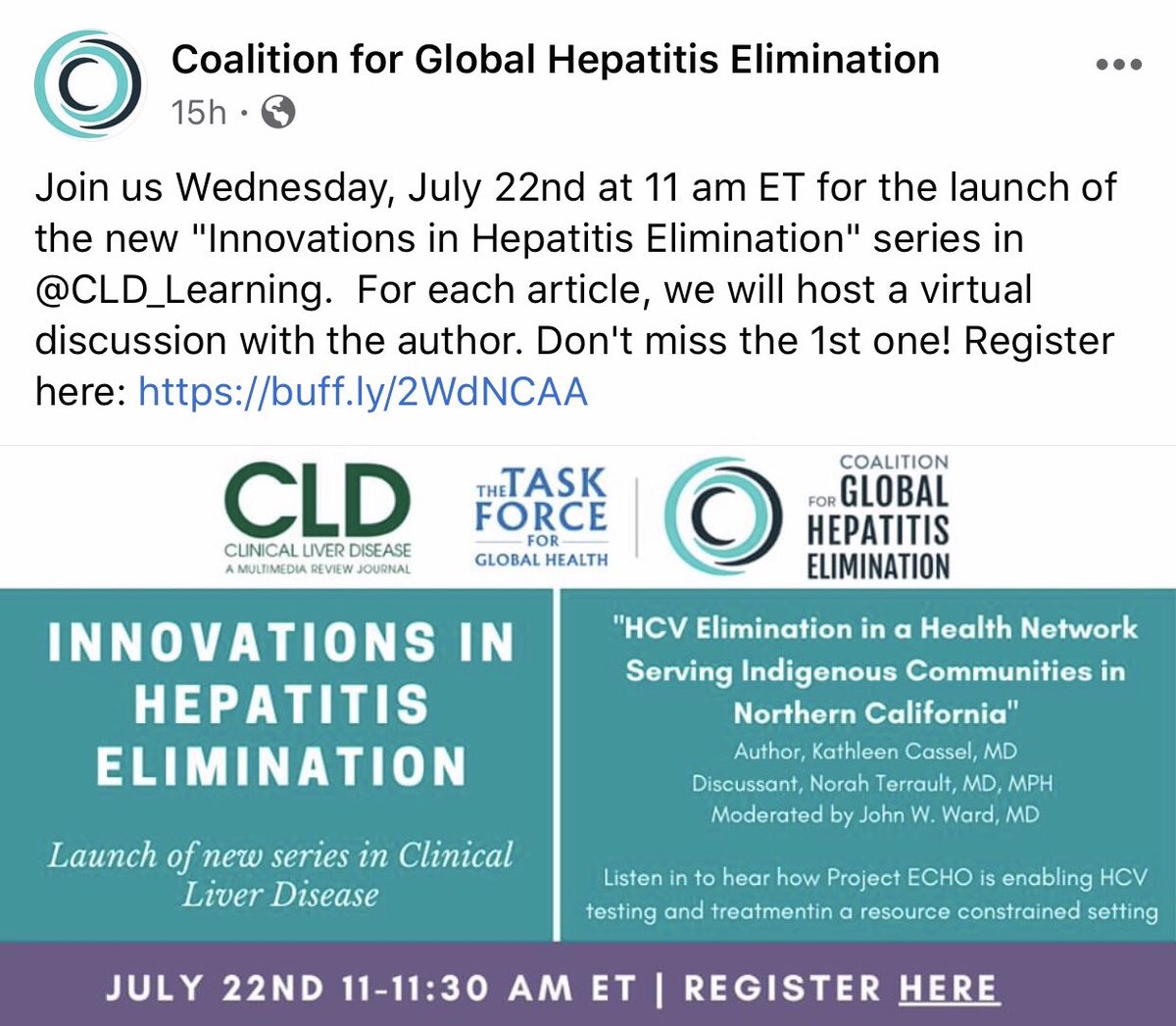 Register for the Innovations in Hepatitis Elimination webinar on Wednesday, July 22nd! Click the link below to register: 

emory.zoom.us/webinar/regist…