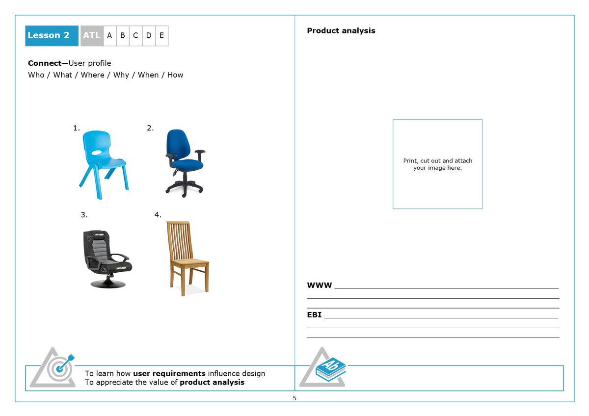 TRS_DesTech's tweet photo. KS3 chair project, Lessons 2 and 3 ✅#userprofiling #ergonomics #dtmaths. Next up, my take on #structures, #forces and #mechanisms https://t.co/mqSZLU7lHR